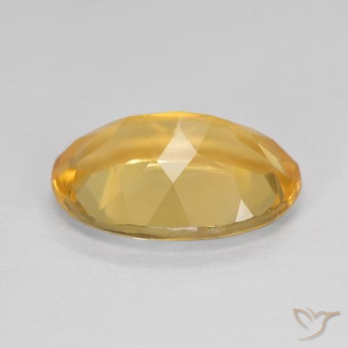 5.04克拉天然黄水晶，椭圆形，VVS-VS