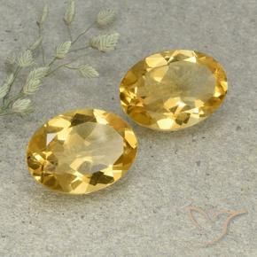 9.19克拉天然黄水晶，椭圆形，VVS-VS