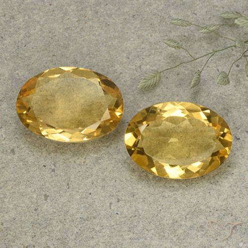 8.82ctw 天然 金橙色 黄水晶, 椭圆形, VVS-VS