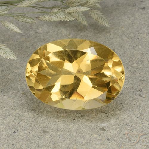 5.82ct 天然 金橙色 黄水晶, 椭圆形, VVS-VS