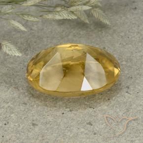 5.82克拉天然黄水晶，椭圆形，VVS-VS