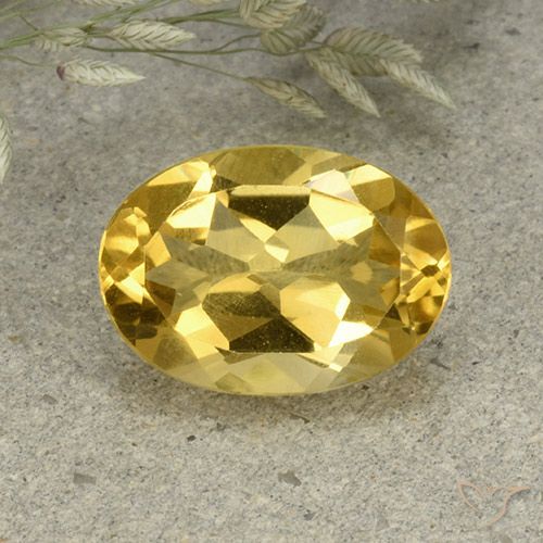 5.10ct 天然 金橙色 黄水晶, 椭圆形, VVS-VS