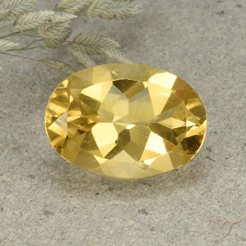 5.07ct 天然 金橙色 黄水晶, 椭圆形, VVS-VS