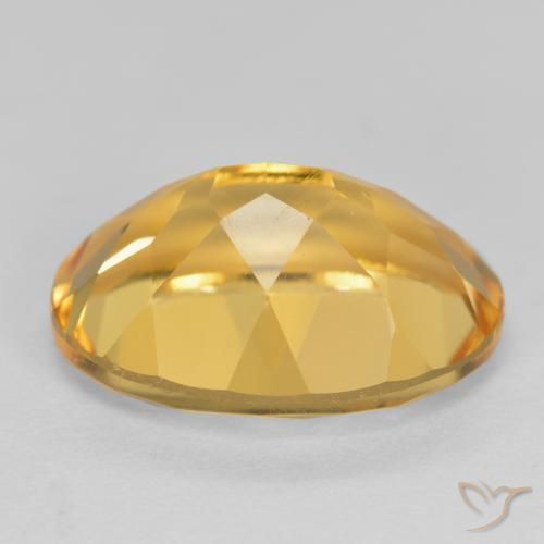 5.47克拉天然黄水晶，椭圆形，VVS-VS