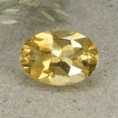 4.84ct 天然 金橙色 黄水晶, 椭圆形, VVS-VS