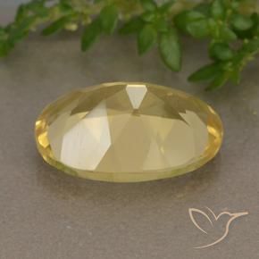 5.18克拉天然黄水晶，椭圆形，VVS-VS