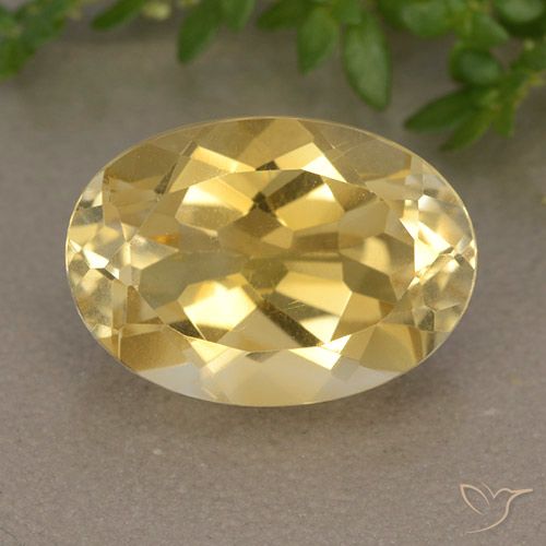 5.80ct 天然 金色 黄水晶, 椭圆形, VVS-VS