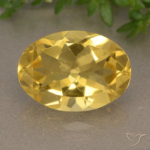 5.65ct 天然 中金 黄水晶, 椭圆形, VVS-VS