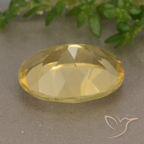 5.65克拉天然黄水晶，椭圆形，VVS-VS