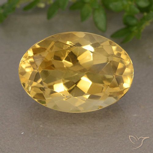 6.10ct 天然 金橙色 黄水晶, 椭圆形, VVS-VS