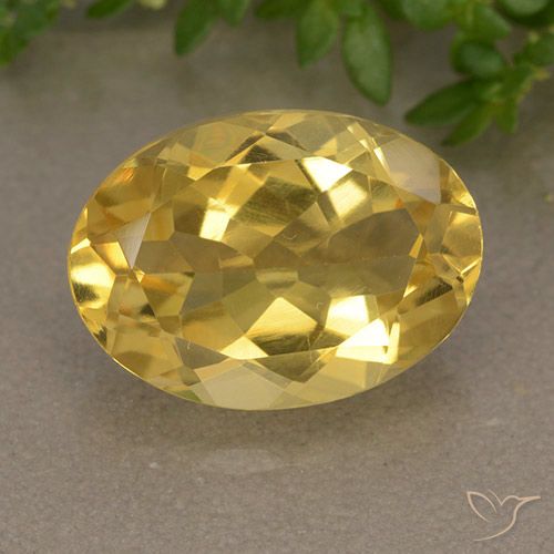 5.35ct 天然 中金 黄水晶, 椭圆形, VVS-VS