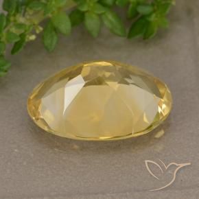 4.72克拉天然黄水晶，椭圆形，VVS-VS