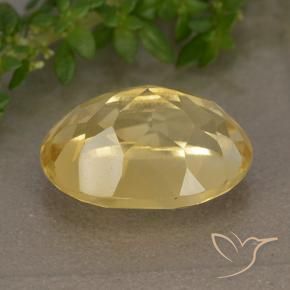 6.32克拉天然黄水晶，椭圆形，VVS-VS