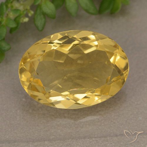 4.84ct 天然 金橙色 黄水晶, 椭圆形, VVS-VS