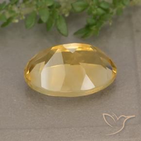 5.78克拉天然黄水晶，椭圆形，VVS-VS