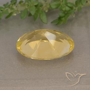 4.97克拉天然黄水晶，椭圆形，VVS-VS
