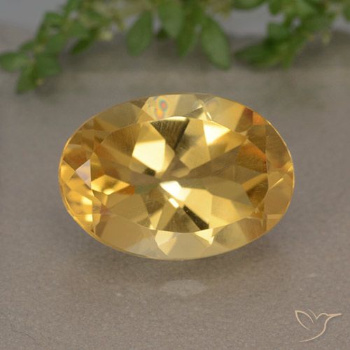 5.64ct 天然 深金橙色 黄水晶, 椭圆形, VVS-VS