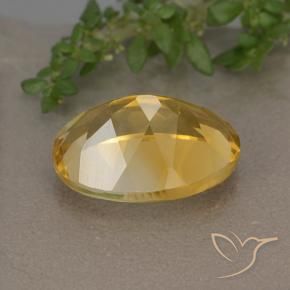 5.64克拉天然黄水晶，椭圆形，VVS-VS