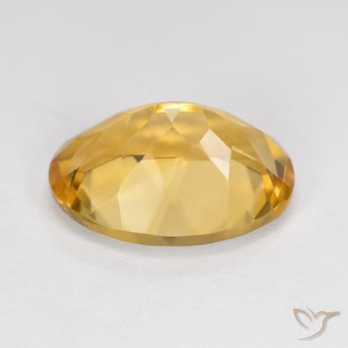 5.47克拉天然黄水晶，椭圆形，VVS-VS