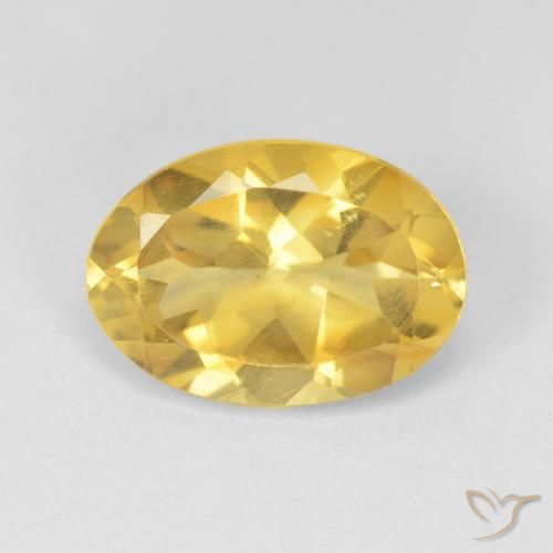 5.09ct 天然 金橙色 黄水晶, 椭圆形, VVS-VS