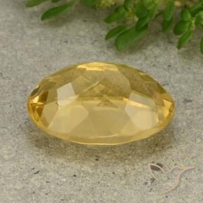 5.93克拉天然黄水晶，椭圆形，VVS-VS