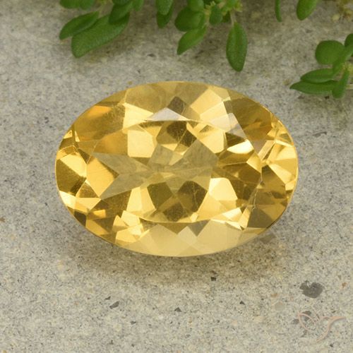 5.22ct 天然 中金 黄水晶, 椭圆形, VVS-VS