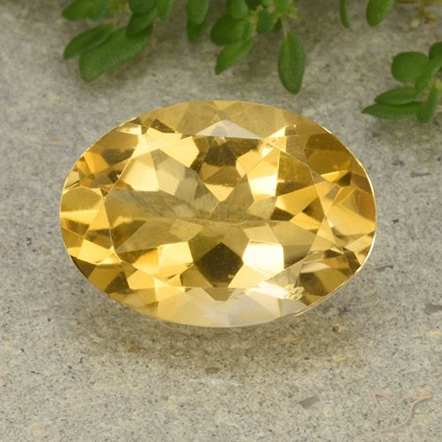 5.33ct 天然 中浅金色 黄水晶, 椭圆形, VVS-VS