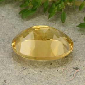 5.41克拉天然黄水晶，椭圆形，VVS-VS