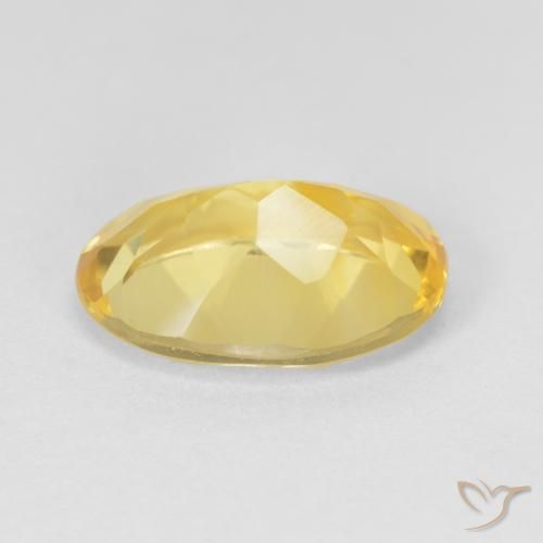 4.86克拉天然黄水晶，椭圆形，VVS-VS