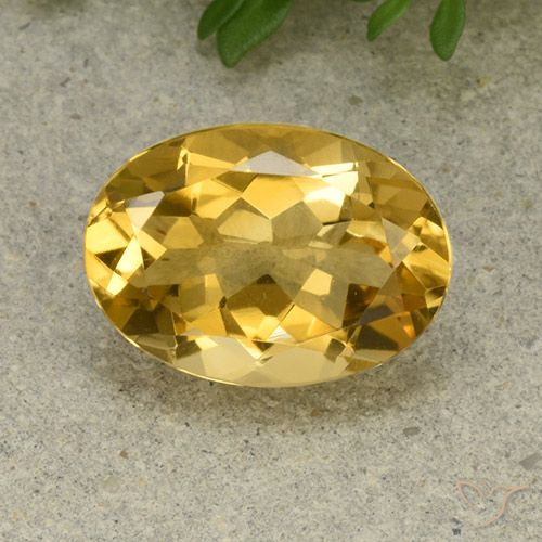 5.32ct 天然 中金 黄水晶, 椭圆形, VVS-VS