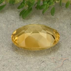 5.32克拉天然黄水晶，椭圆形，VVS-VS