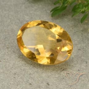 4.51克拉天然黄水晶，椭圆形，VVS-VS