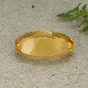4.51克拉天然黄水晶，椭圆形，VVS-VS
