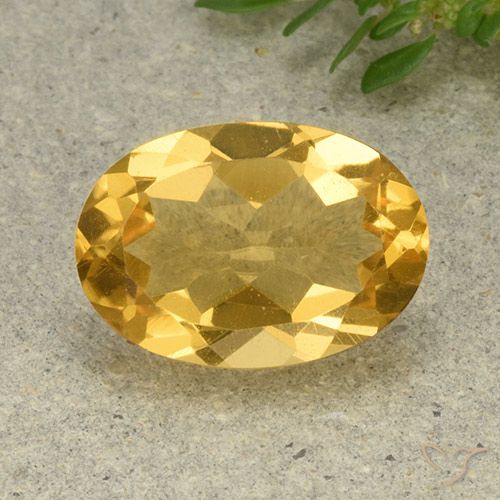 5.25ct 天然 中浅金色 黄水晶, 椭圆形, VVS-VS