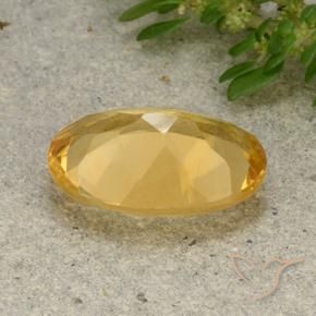 4.47克拉天然黄水晶，椭圆形，VVS-VS