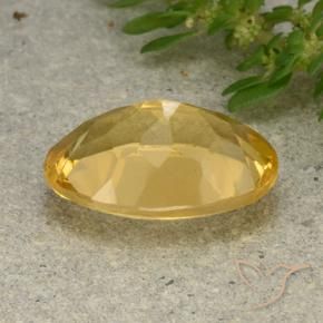 4.76克拉天然黄水晶，椭圆形，VVS-VS