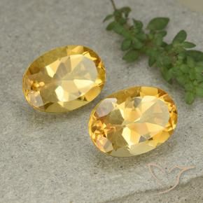 11.26克拉天然黄水晶，椭圆形，VVS-VS