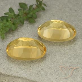 11.46克拉天然黄水晶，椭圆形，VVS-VS