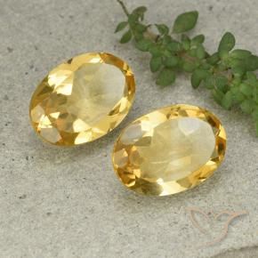 9.53克拉天然黄水晶，椭圆形，VVS-VS