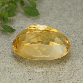 6.40克拉天然黄水晶，椭圆形，VVS