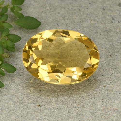 5.06ct 天然 中浅金色 黄水晶, 椭圆形, VVS-VS