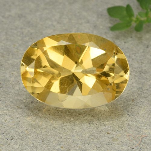 5.43ct 天然 金橙色 黄水晶, 椭圆形, VVS-VS