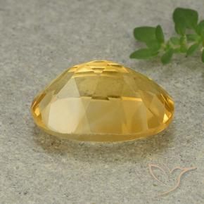 5.43克拉天然黄水晶，椭圆形，VVS-VS