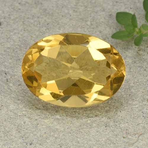 4.79ct 天然 金橙色 黄水晶, 椭圆形, VVS-VS