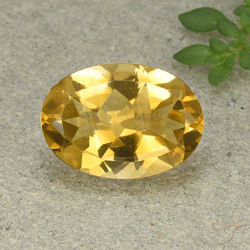 5.03ct 天然 金橙色 黄水晶, 椭圆形, VVS-VS