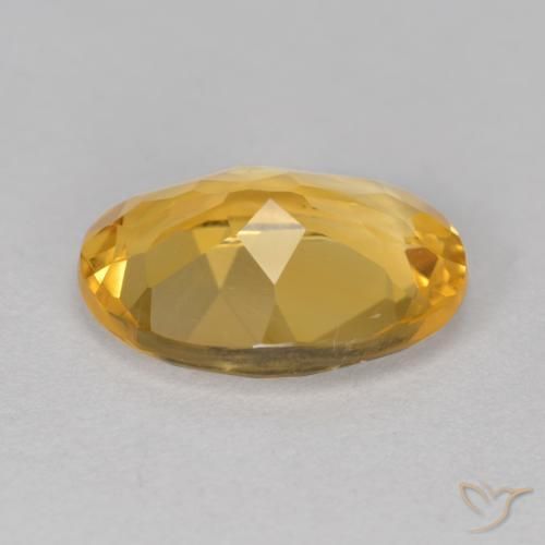 4.68克拉天然黄水晶，椭圆形，VVS-VS