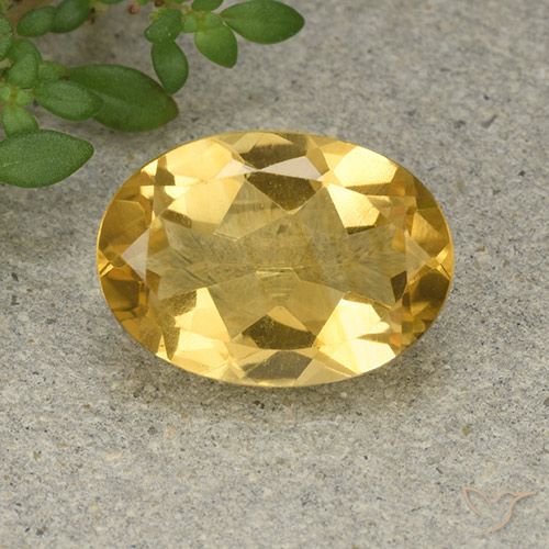 5.18ct 天然 金橙色 黄水晶, 椭圆形, VVS-VS
