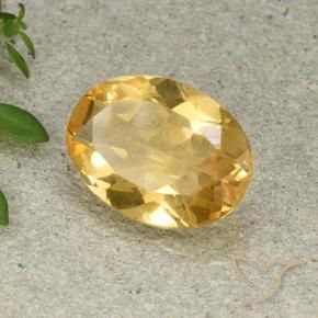 4.41克拉天然黄水晶，椭圆形，VVS-VS