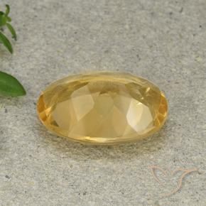 4.41克拉天然黄水晶，椭圆形，VVS-VS