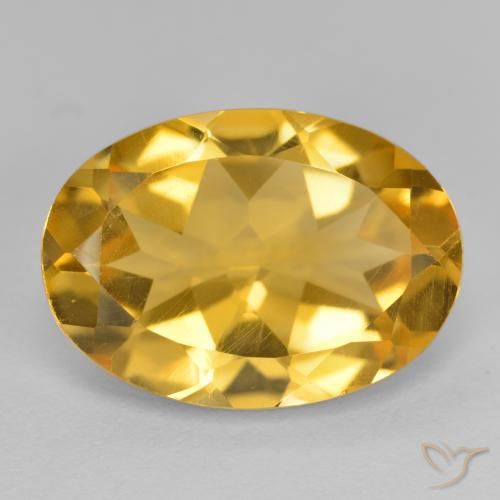 5.08ct 天然 深金橙色 黄水晶, 椭圆形, VVS-VS